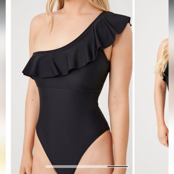 NWT One-Shoulder One-Piece Swimsuit - Picture 8 of 8